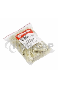 Клемма плоская полностью изолированная термоусаживаемая гнездо 6.6 мм 4-6 мм² (РПи-м-т 6.0-(6.3) желтый Rexant