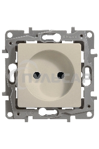Розетка 2К винты, сл. кость ETIKA 