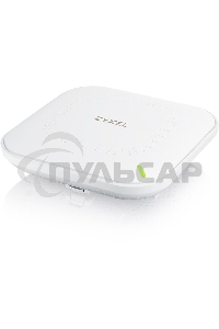 Гибридная точка доступа Zyxel NebulaFlex NWA50AX, WiFi 6, 802.11a/b/g/n/ac/ax (2,4 и 5 ГГц), MU-MIMO, антенны 2x2, до 575+1200 Мбит/с, 1xLAN GE, PoE, без поддержки Captive portal и WPA-Enterprise, защ