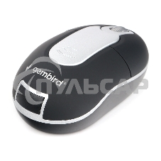 Мышь беспроводная Gembird MUSW-600 черный, 1200 dpi, радиоканал, USB, кнопки - 3