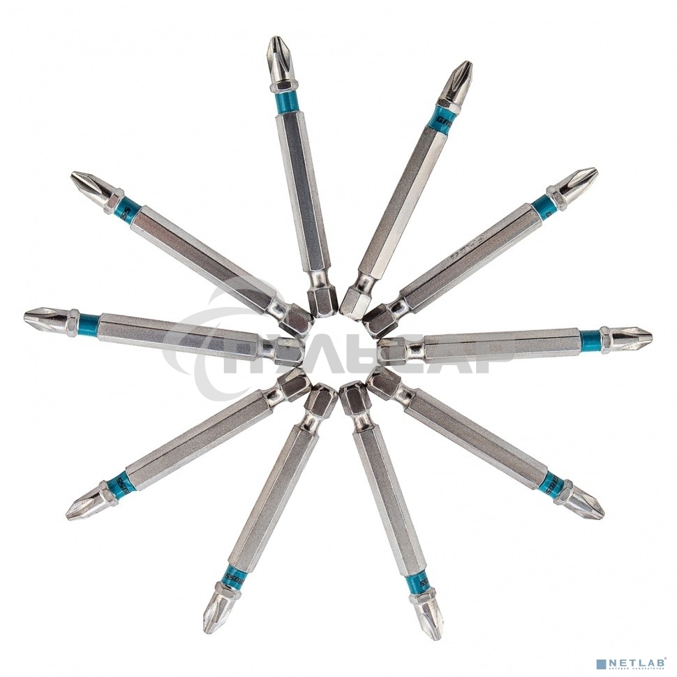 Набор бит GROSS РН2x70, сталь S2, 10шт GROSS 11378