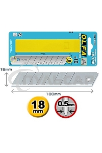 Лезвие OLFA (OL-LB-10B) сегментированное, 18х100х0,5мм, 10шт