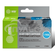 Картридж струйный Cactus CS-CB323N №178XL голубой (14.6 мл.) для HP PS B8553/C5383/C6383/D5463/5510