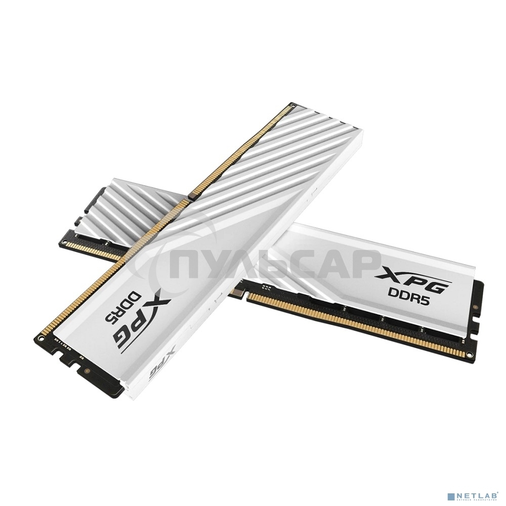 Оперативная память XPG Lancer Blade, DDR5, 32Gb (2x16 Gb), 6000 MHz, CL36, радиатор, белый