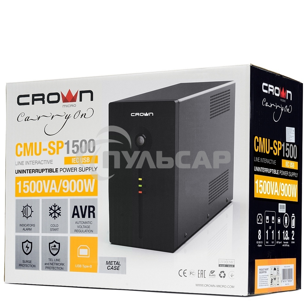 Источник бесперебойного питания CMU-SP1500IEC USB