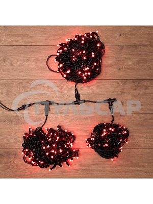 Гирлянда Neon-night LED ClipLight 24V, 3 нити по 20 м, свечение с динамикой, цвет диодов красный