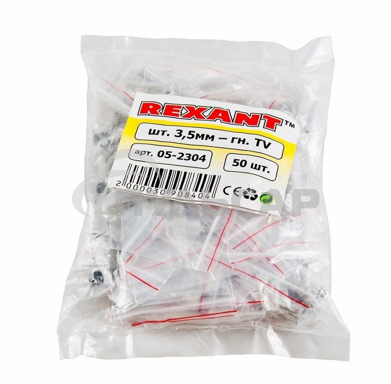 Переход штекер 3.5 м м mono-гнездо TV Rexant 05-2304