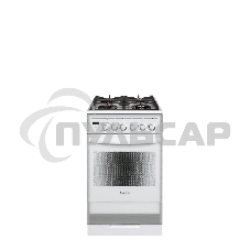 Плита комбинированная Gefest ПГЭ 5502-03 0042 белый, конфорок 4 газовых, духовка 55 л, 50 см x 85 см x 58.5 см