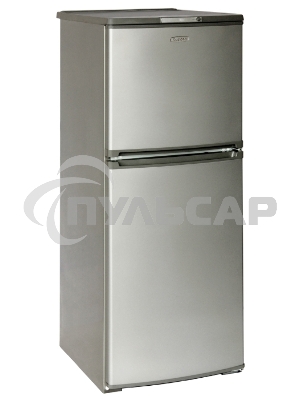 Холодильник Бирюса Б-M153 металлик двухкамерный 160/70л морозилка сверху