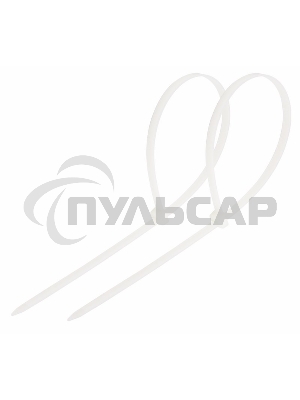 Хомут-стяжка кабельная нейлоновая Rexant 300 x4,8 мм, белая, упаковка 100 шт.
