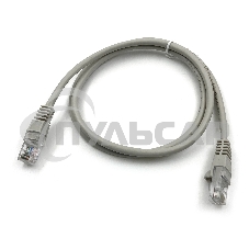 Патч-корд Buro cat5E 1м серый RJ-45 (m)-RJ-45 (m)