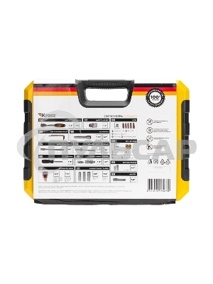 Набор инструментов, 1/2, 1/4, CrV, пластиковый кейс, 94 предмета KRANZ