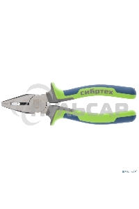 Плоскогубцы комбинированные СИБРТЕХ, 180 мм, фосфатирование, трехкомпонентные рукоятки 17054