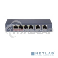 Коммутатор HiWatch DS-S604P неуправляемый