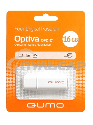 Флешка USB QUMO 16 Gb Optiva 01 White QM16GUD-OP1-белый