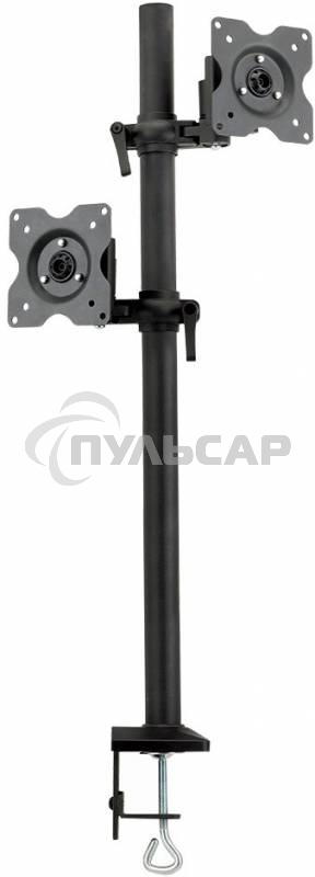 Настольное наклонно-поворотное крепление Kromax OFFICE-5, для 2-х LCD мониторов 13