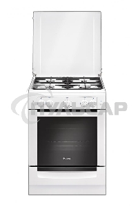 Плита газовая Gefest ПГ 6100-02 0009 белый, конфорок 4 шт, духовка 52 л, 60 см x 85 см x 60 см