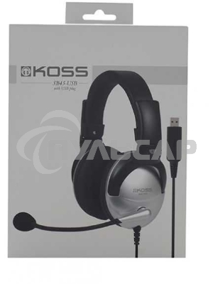 Наушники KOSS SB-45 USB Гарнитура, закрытого типа с электретным микрофоном и VC,част. 18-20000 Гц,импеданс 100 Ом, чувствительность 103 дБ, шнур 2,4м, USB-подключение к ПК