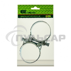 Хомуты металлические, силовые 56-59 мм, ширина 22 мм, шарнирные, W1, 2 шт. Сибртех