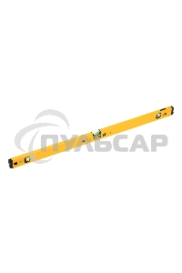 Уровень алюминиевый, магнит., фрезерованный, 3 глазка (1 зеркал.), 0,5 мм/м, 1000 мм  Denzel