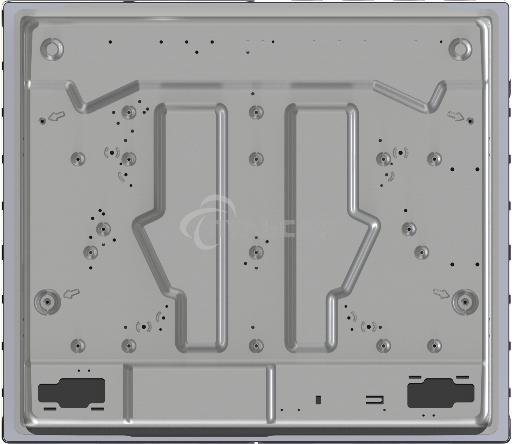 Газовая варочная панель Gorenje на закаленном стекле, Габаритные размеры (шхвхг): 60 × 13.6 × 52 см Газ-контроль