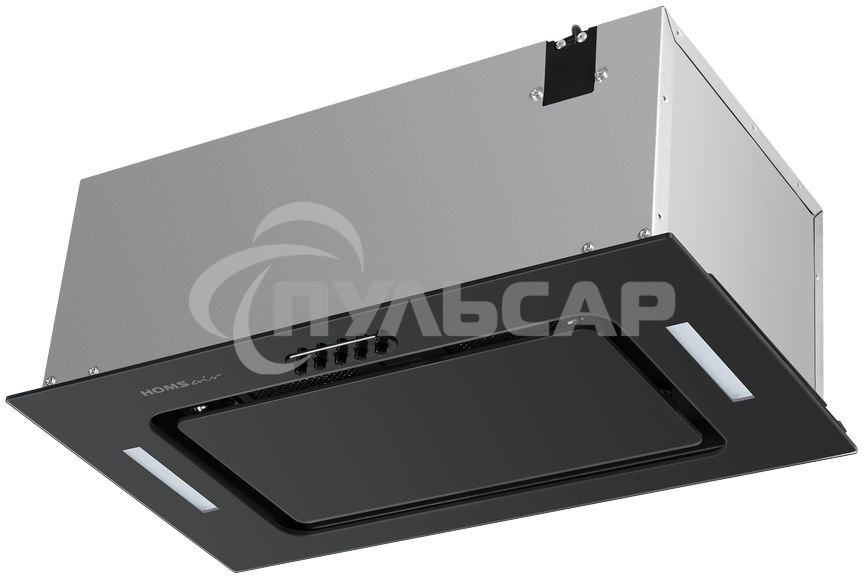 Вытяжка встраиваемая HOMSair Crocus Push 52 черный, 51.8 см, 850 куб. м/ч, 53 дБ