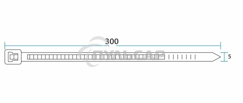 Хомут-стяжка кабельная нейлоновая Rexant 300 x4,8 мм, белая, упаковка 100 шт.