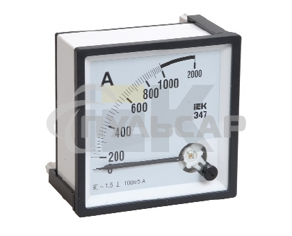Амперметр Э47 72х72мм 1500/5А кл. точн. 1.5 ИЭК IPA10-6-1500-E
