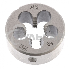 Плашка СИБРТЕХ М18x2,5 мм 77052