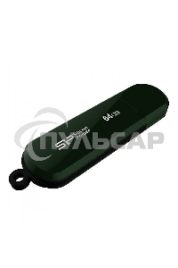Флешка USB 64 Gb Silicon Power Lux Mini 320, USB 2.0, Green