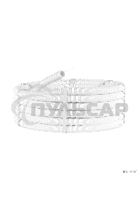 Труба ПЛЛ гибкая гофр. не содержит галогенов д.25 м м, ПВ-0, с протяжкой,50 м, белый