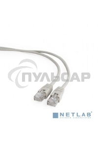 Патч-корд UTP Cablexpert кат.5e, 2м, литой, многожильный (серый)