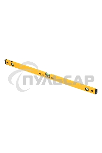 Уровень алюминиевый, магнит., фрезерованный, 3 глазка (1 зеркал.), 0,5 мм/м, 1000 мм  Denzel