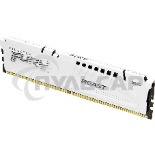 Оперативная память Kingston Fury Beast, DDR5, 16Gb (1x16Gb), 6800MHz, CL34, DIMM, радиатор, белый