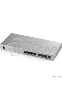 Коммутатор Zyxel GS1008HP Switch PoE +, 8xGE PoE +, tabletop, metal, silent, budget PoE 60 W