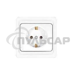 Розетка 1-м СП Валери 16А с заземл. бел. UNIVersal В0028
