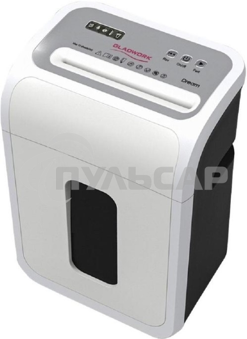 Шредер Gladwork Dream P-20CD (секр.P-4)/фрагменты/20лист./20лтр./скрепки/скобы/пл.карты/CD