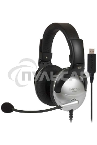 Наушники KOSS SB-45 USB Гарнитура, закрытого типа с электретным микрофоном и VC,част. 18-20000 Гц,импеданс 100 Ом, чувствительность 103 дБ, шнур 2,4м, USB-подключение к ПК