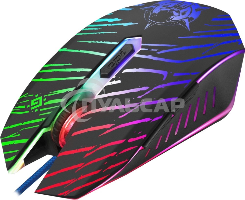 Мышь проводная Defender Dark Agent GM-590L черный, 12800 dpi, USB, кнопки - 6