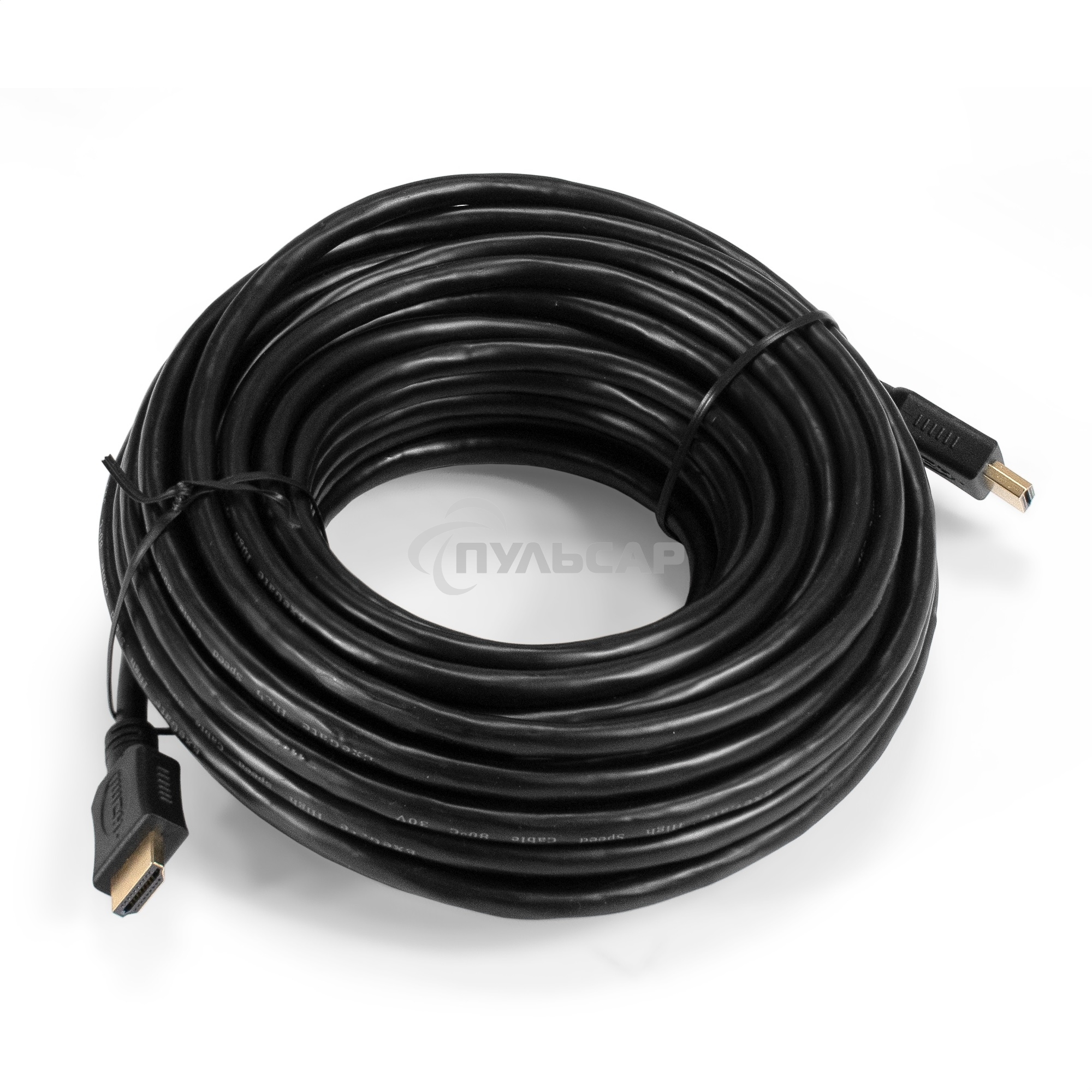 Кабель HDMI ExeGate EX-CC-HDMI2-15.0 (19M/19M, v2.0, 15м, 4K UHD, Ethernet, позолоченные контакты)