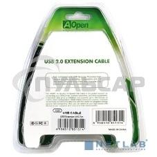 Кабель Aopen/QustКабель-адаптер USB2.0-repeater, удлинительный активный <Am-->Af> 5м (ACU823-5M) 6938510851314