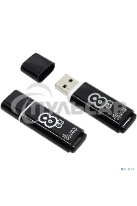 Флешка USB Smartbuy USB 8 Gb Glossy series черный SB8 GbGS-K