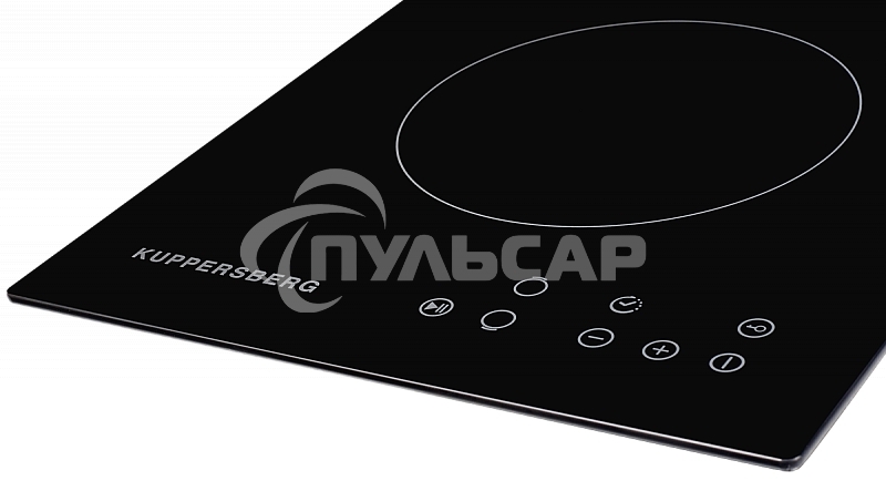 Электрическая варочная панель Kuppersberg ECO 302 / домино, ширина 30 см, 2 зоны ускоренного нагрева HI-Light, 1 зона с двойным расширением, сенсорное управление, 3 цифровых дисплея, 9 уровней мощности, таймер, автоматика закипания, автоотключение, защита