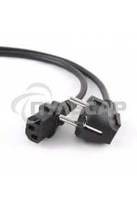 Кабель питания Cord Power Gembird/Cablexpert PC-186 / 1.8м, Schuko- C13, 6А, черный, с зазем.