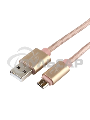 Кабель USB2.0 Cablexpert CC-U-mUSB01Gd-1.8M, AM/microB, серия Ultra, длина 1.8м, золотой, блистер