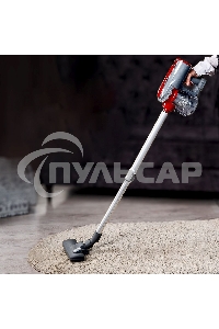 Пылесос вертикальный Galaxy GL 6255 серый/красный, питание от сети, 150 Вт, уборка сухая, пылесборник 0.8 л