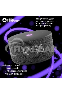 Умная колонка Yandex Станция Мини 3 Алиса черный 12W 1.0 BT/Wi-Fi