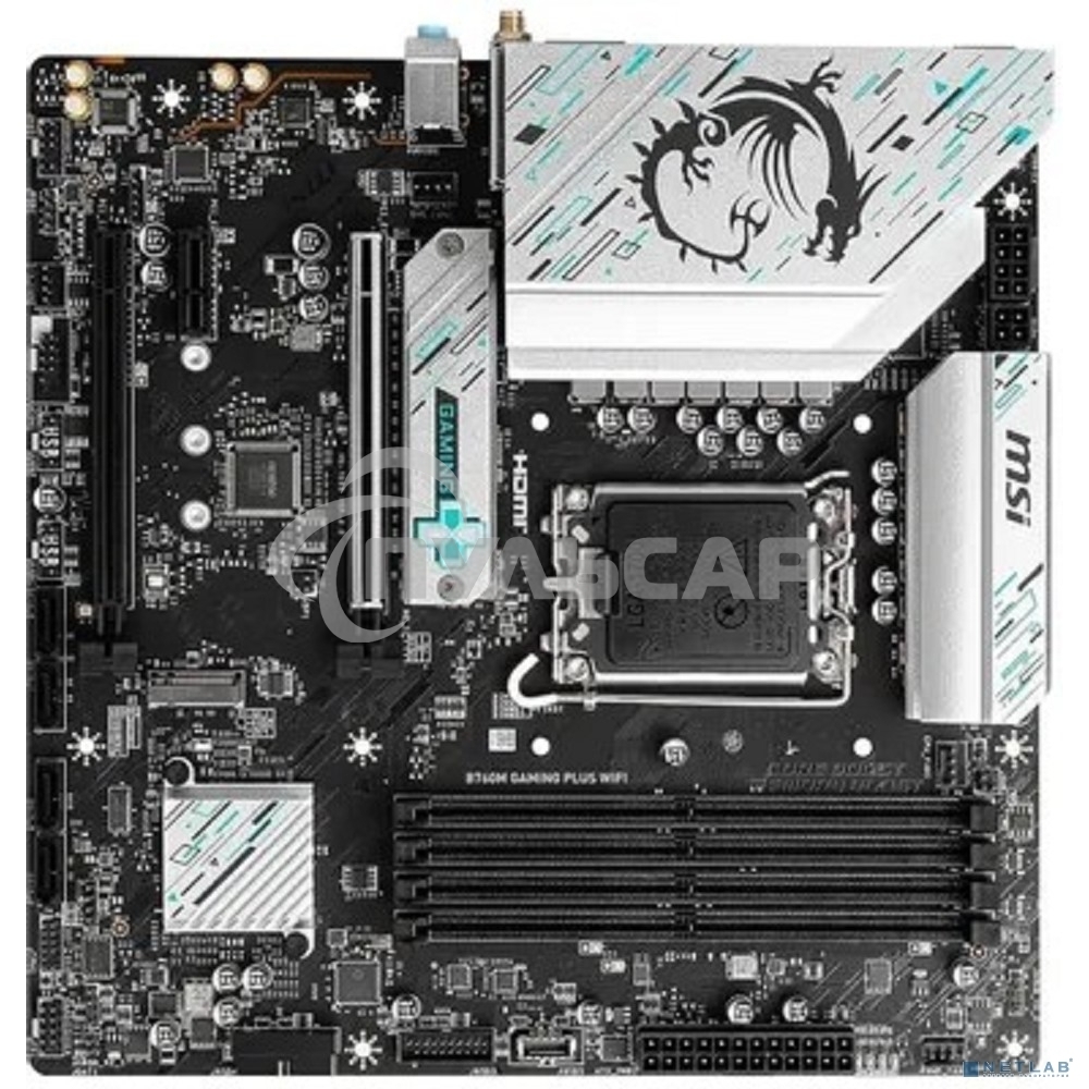 Материнская плата MSI B760 GAMING PLUS WIFI DDR4, LGA 1700, Intel B760, 4xDDR4, 4xSATA, 2xM.2, 1xPCI-E 4.0 x16, 1xPCI-E 4.0 x4, 3xPCI-E 3.0 x1, 1xHDMI, 1xDP, 2xUSB 3.2 Gen 2, 4xUSB 2.0, 1xUSB 3.2 Gen 2, 1x 2.5Gb LAN, 5x3.5 мм, 7.1, ATX