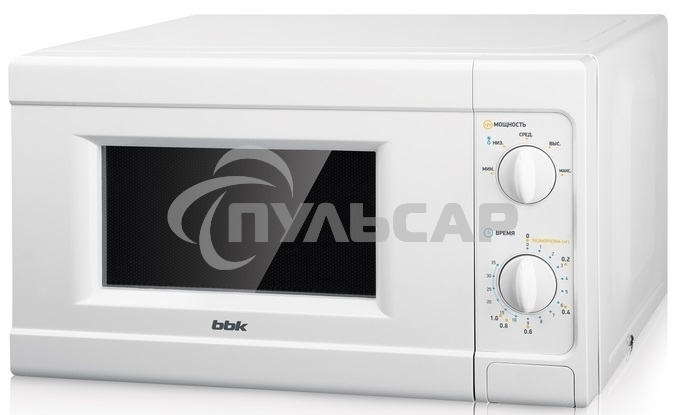 Микроволновая печь BBK 20MWS-705M/W белый, 20 л, 700 Вт, поворотный механизм