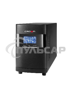 Источник бесперебойного питания CROWN On-Line CMUOA-350-1K EURO 1000VA/900W, корпус металл, TOWER, АКБ 3*12V/7AH, PF-0.9, AVR 110-300V, порт RJ-11/45+USB/RS-232, EPO, розетки 2*EURO, входной кабель 2 м, вентилятор охлаждения, автомат, слот для SNMP, порт 